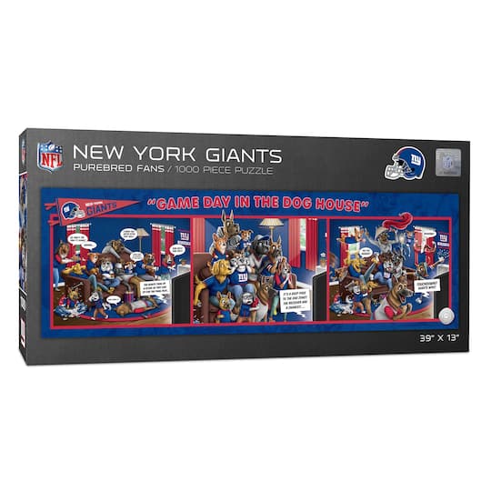 NFL Game Day in the Dog House 1,000 Piece Puzzle
